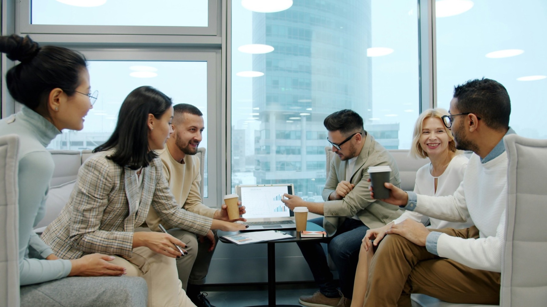 A consultant working through a plan with a nonprofit team
